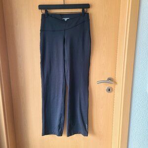 Brooks Black Venture Leggings Running Wide Leg Pants Size XS